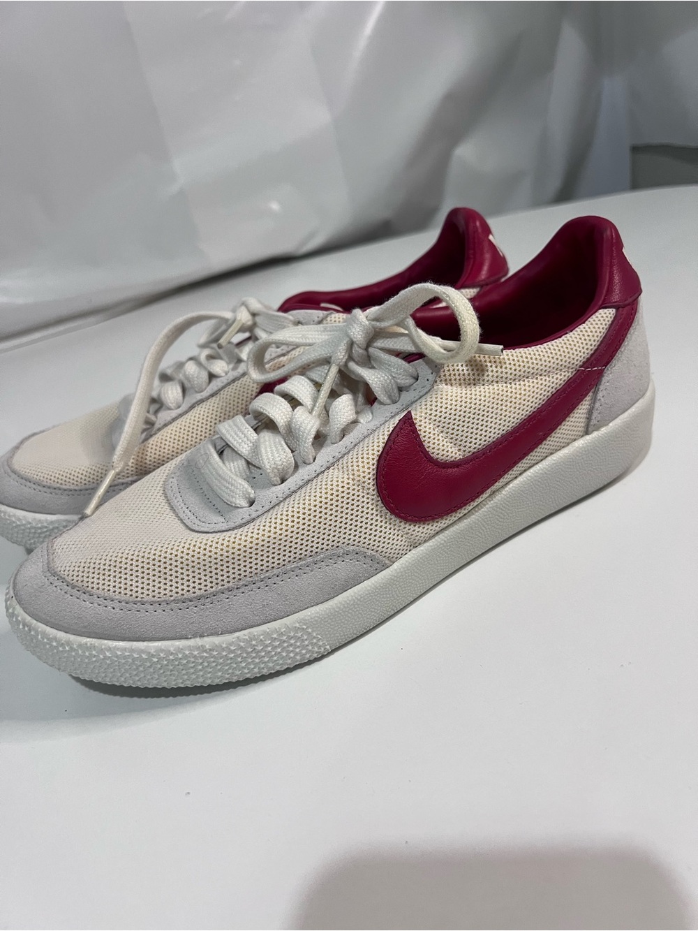 Nike Killshot OG Vintage Retro Mesh Sneakers Team Red Beetroot